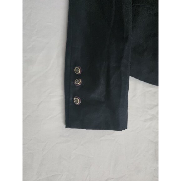 Butik Dayi Women's Black Notch Lapel Single Button Suit Blazer Coat Size 8 - Picture 9 of 11